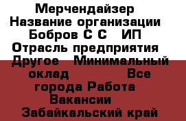 Мерчендайзер › Название организации ­ Бобров С.С., ИП › Отрасль предприятия ­ Другое › Минимальный оклад ­ 17 000 - Все города Работа » Вакансии   . Забайкальский край